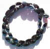 16 inch strand of 12x8mm Twisted Oval Hematite Beads